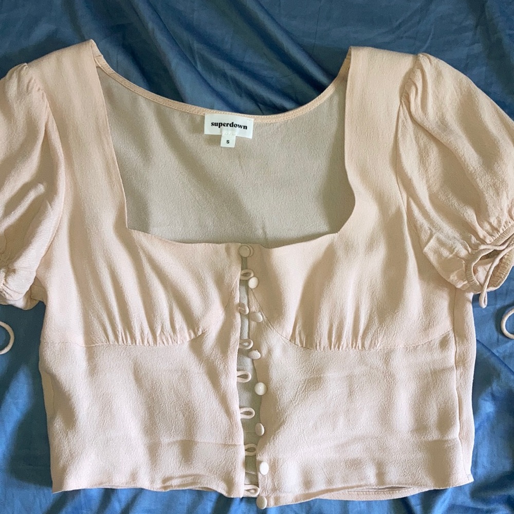 superdown top in pink blush